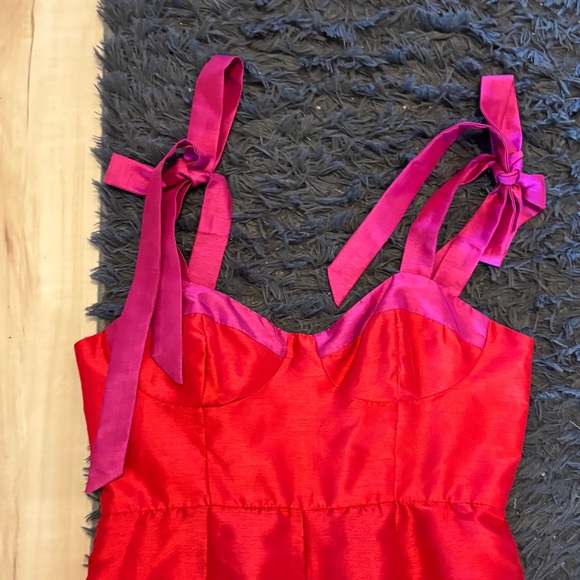 Anthropologie Hutch Red and Pink Jumpsuit - Picture 6 of 8